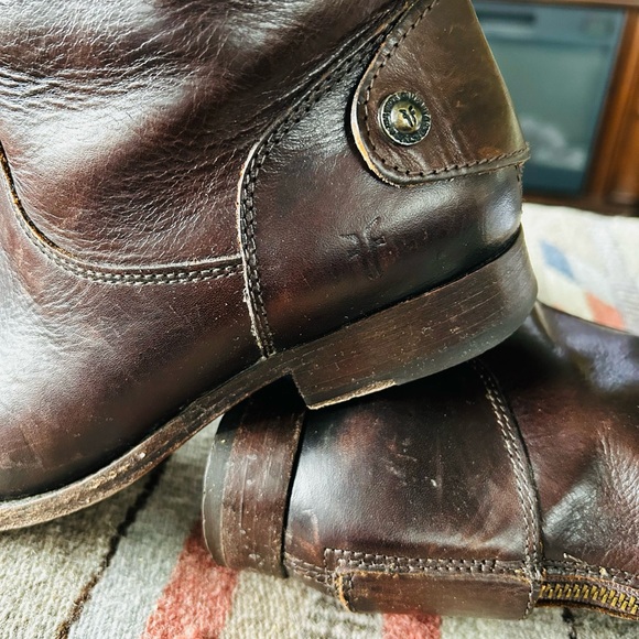 Frye Melissa Brown Size 8 Ankle Boots - Picture 4 of 10